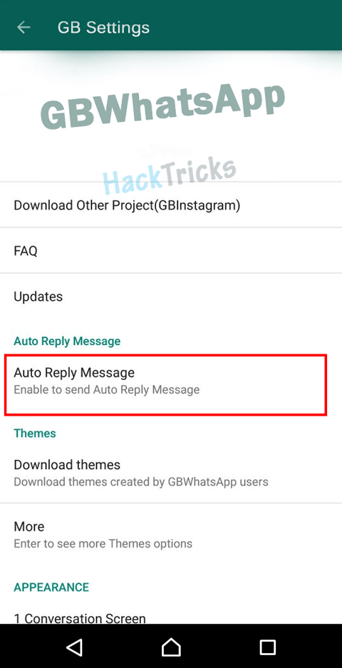 auto reply gb whatsapp